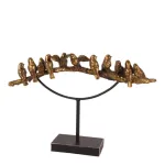 ornament vogels 30 cm - goud
